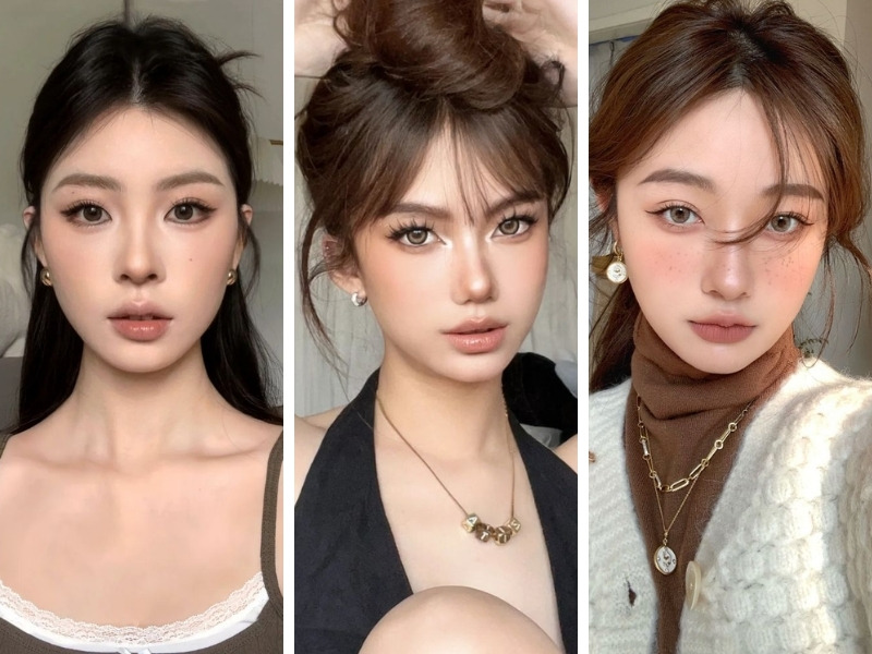 Makeup tone mocha mousse cho da ngăm