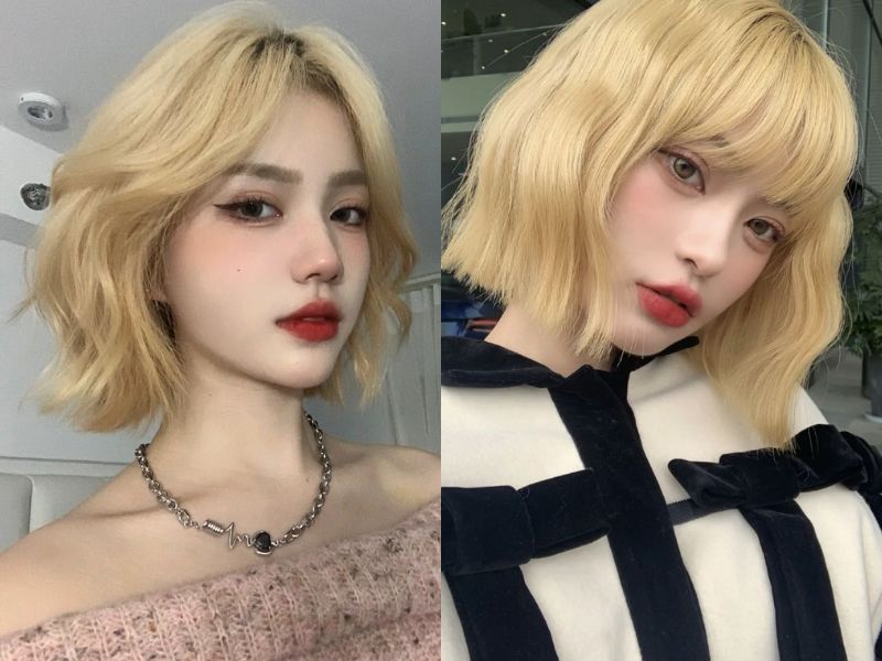 tóc bạch kim ánh vàng