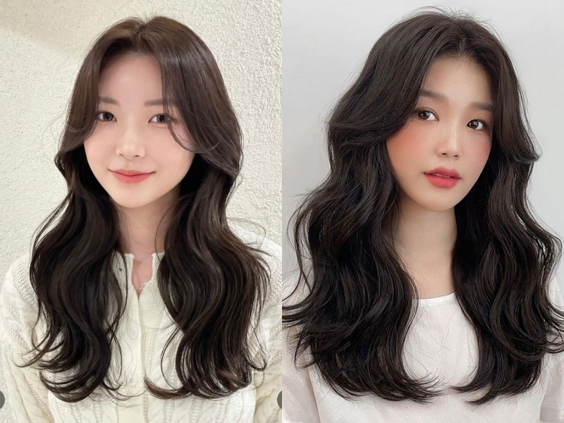 Tóc uốn layer cho nữ