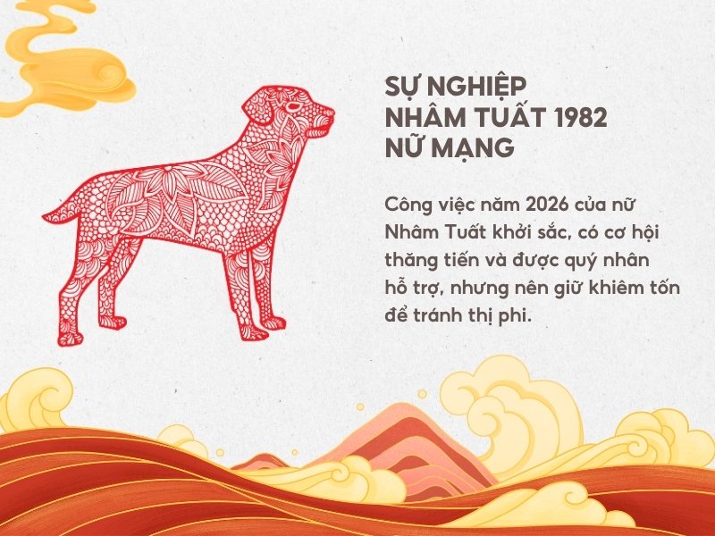Sự nghiệp tuổi Nhâm Tuất năm 2026 nữ mạng