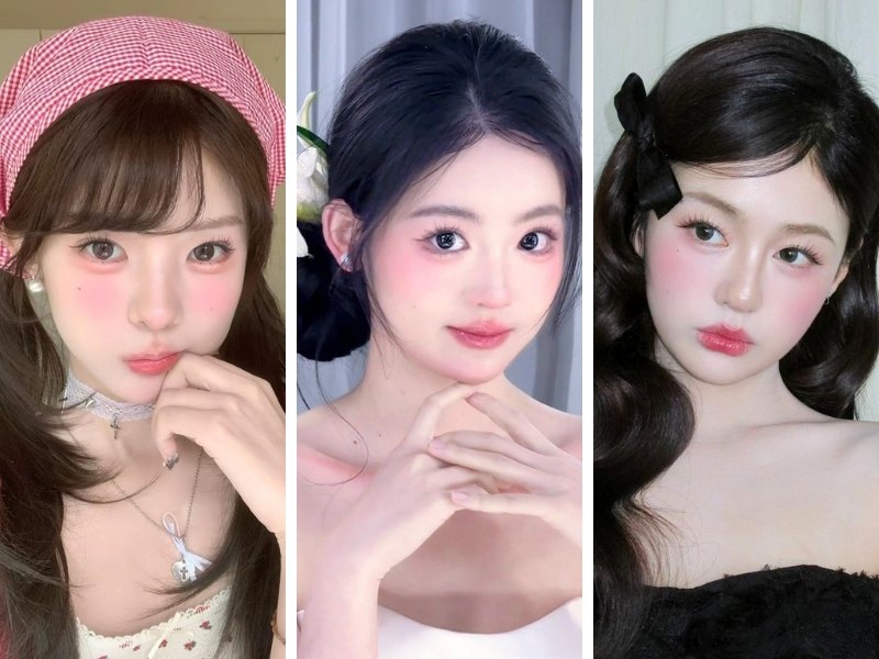 Makeup tone hồng lạnh cho da tone lạnh 