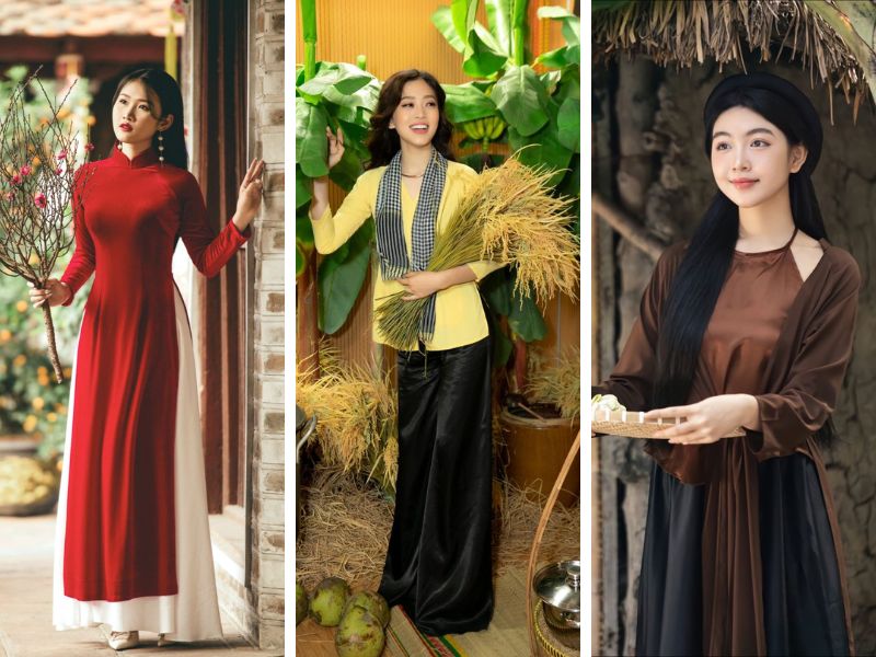 áo dài áo bà ba áo tứ thân việt nam
