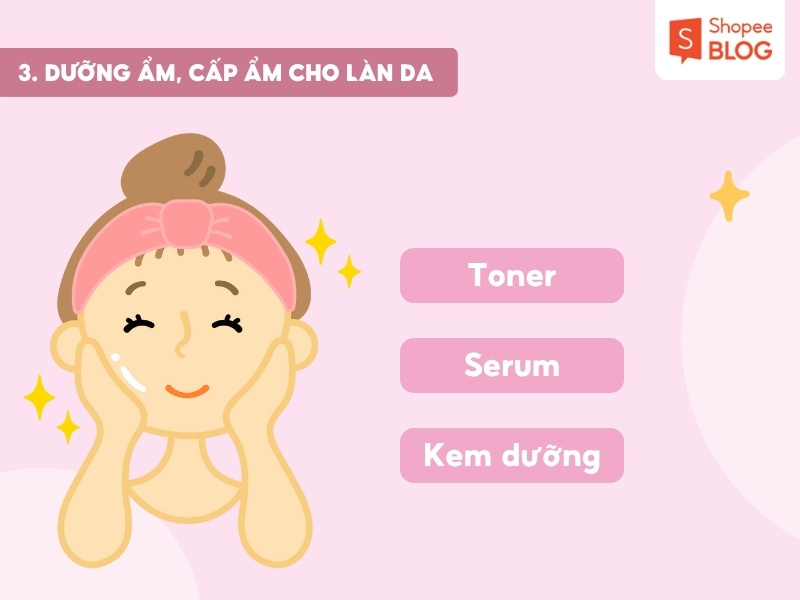 Bước dưỡng ẩm trước khi makeup