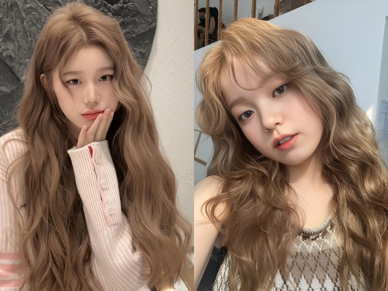 Màu nâu trà sữa cho nữ