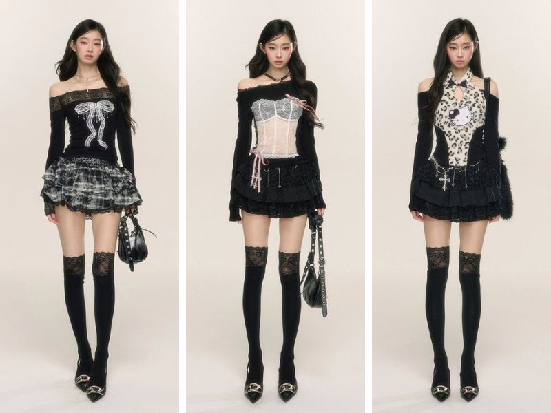 Cách phối đồ nữ màu đen cho da vàng