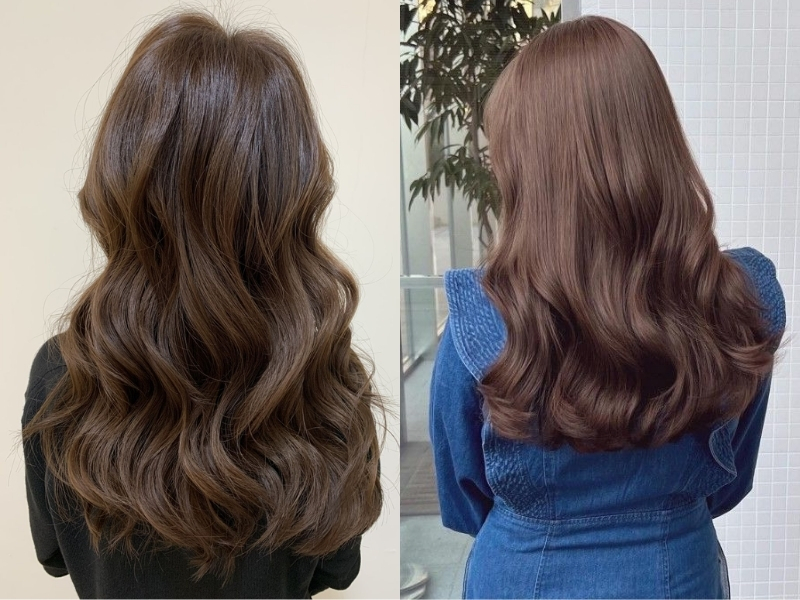 Nhuộm tóc màu nâu socola đậm