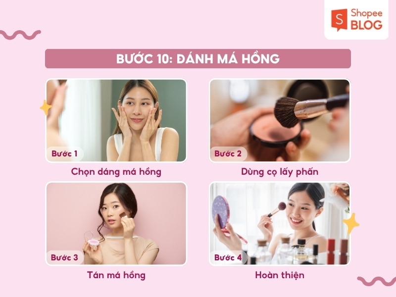 Bước đánh má hồng