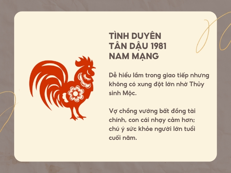 Gia đạo tình duyên năm 2026 của nam Tân Dậu 1981