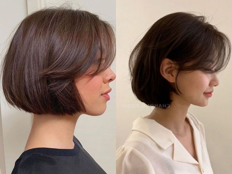 bob layer mái bay uốn phồng đẹp
