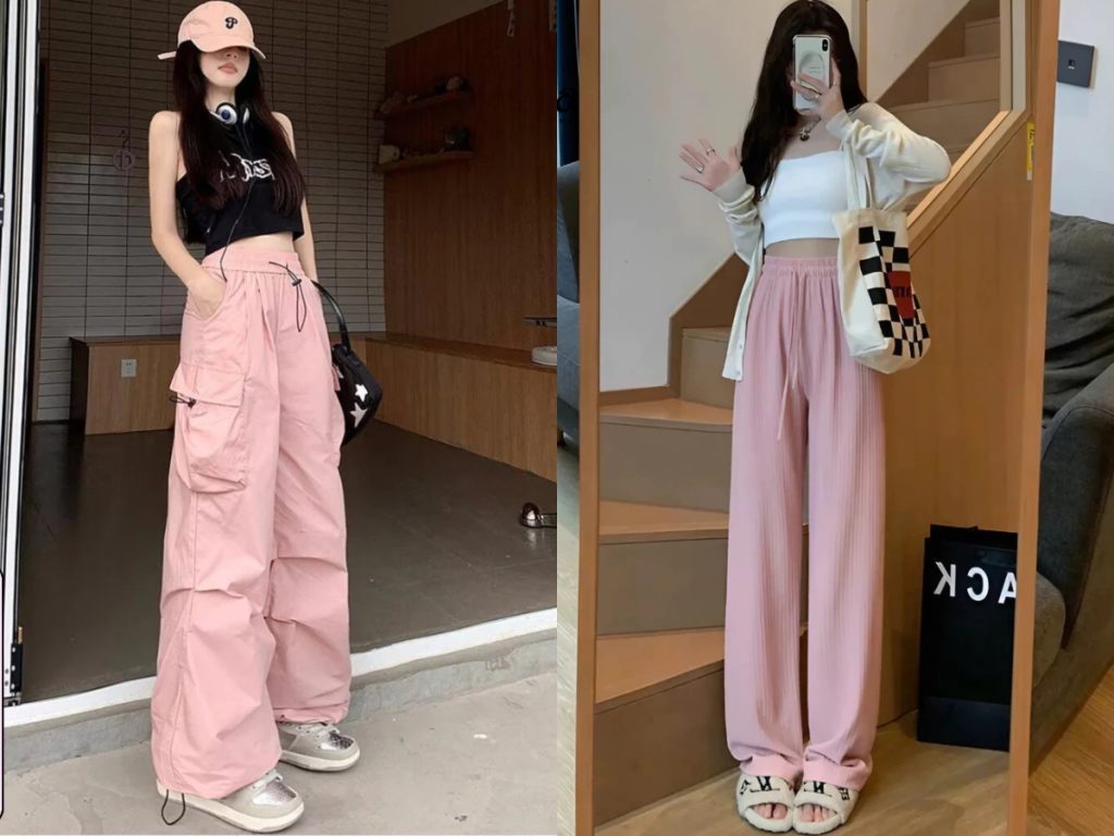 phối quần Sắc hồng ruốc