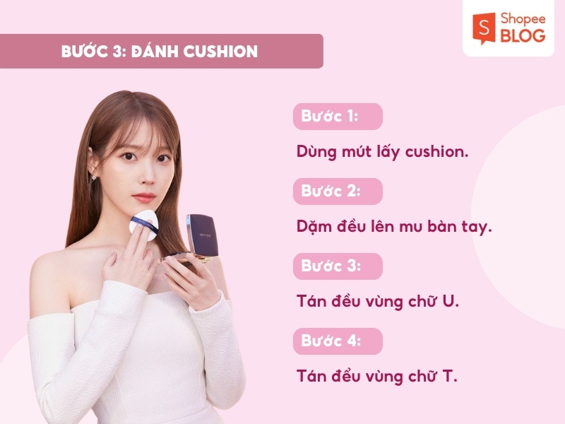 Cách đánh cushion chi tiết
