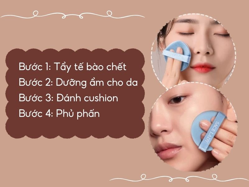 Cách đánh cushion mịn mướt 