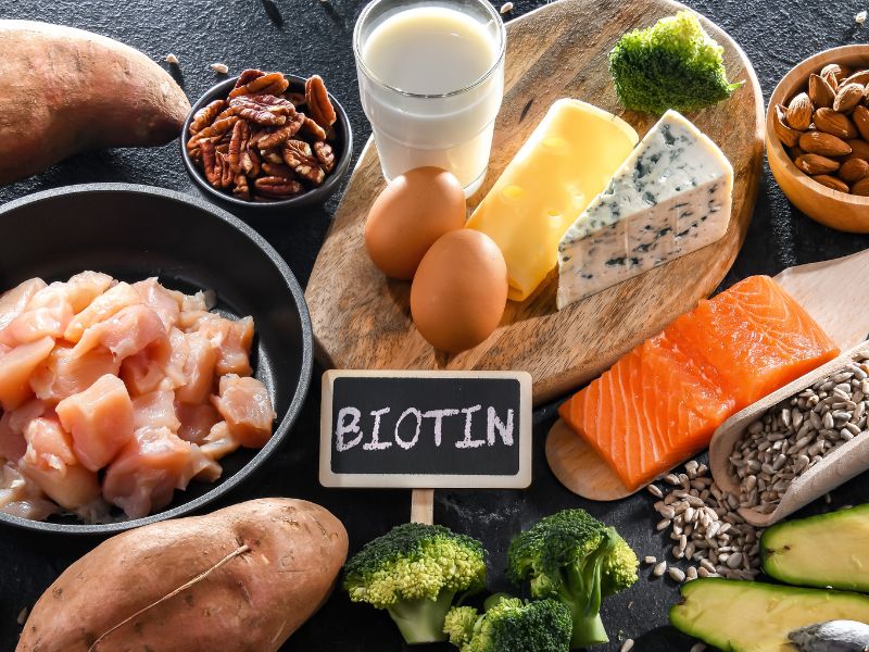 thức ăn chứa biotin