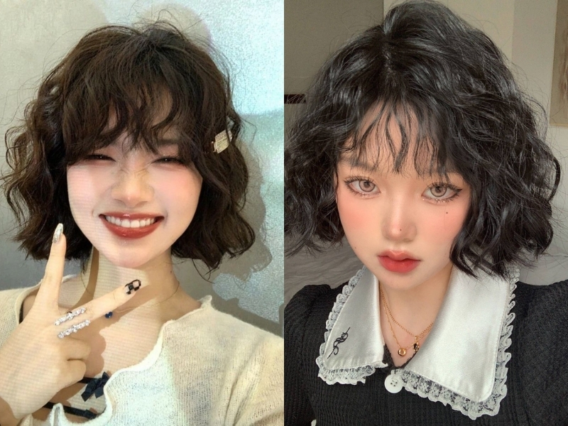 Kiểu uốn xoăn mái 