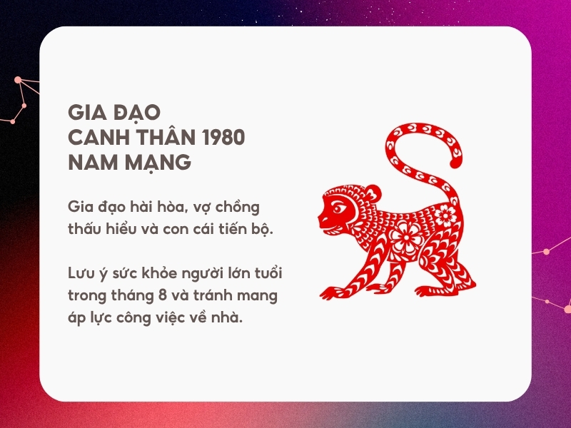 Gia đạo tình duyên tử vi tuổi Canh Thân năm 2026 nam mạng