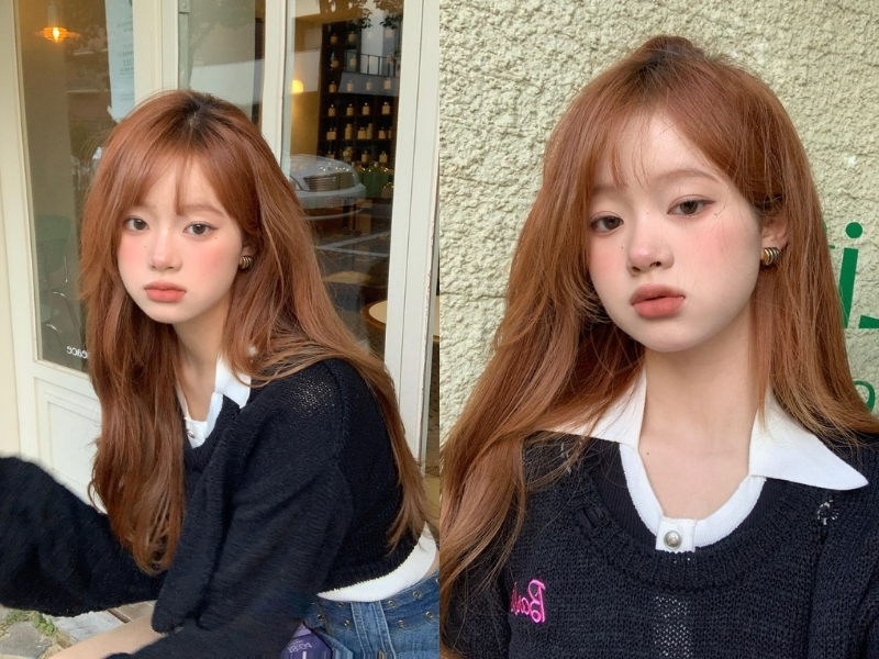 Màu tóc nâu hạt dẻ