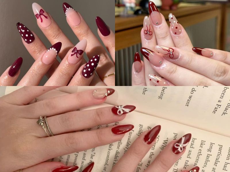 nail màu đỏ