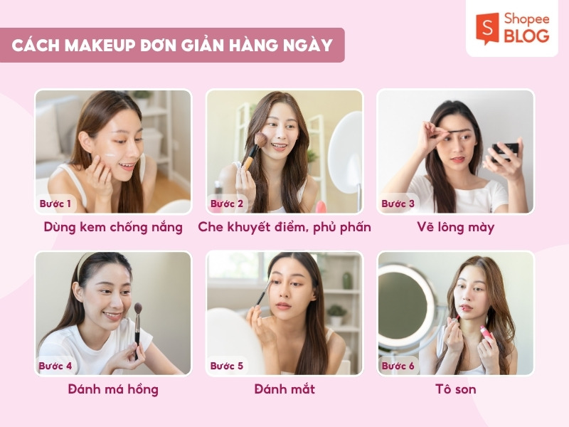 Cách trang điểm đơn giản hàng ngày