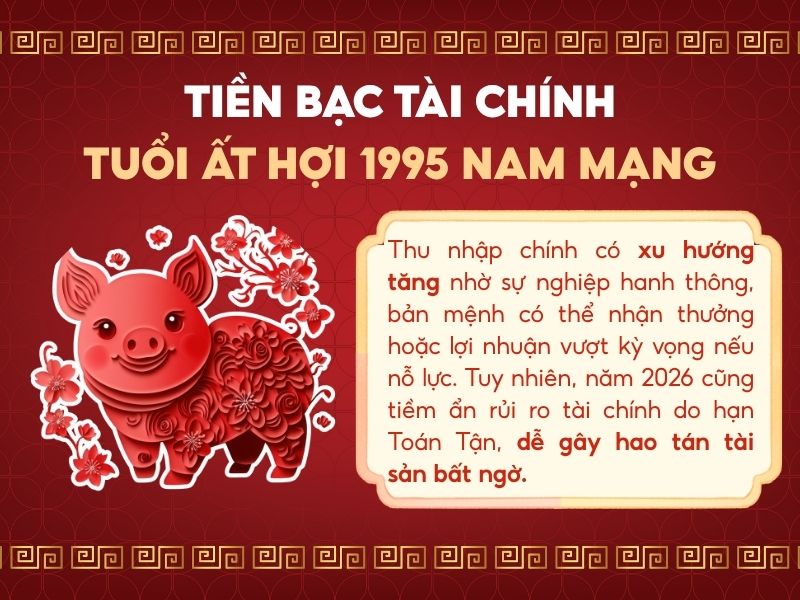 Tiền bạc tài chính tuổi Ất Hợi 1995 nam mạng 2026