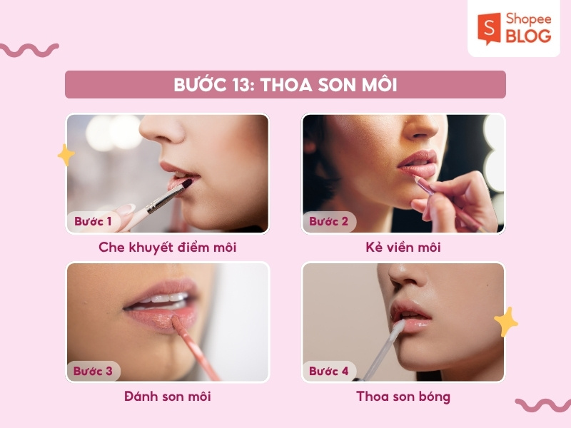 Bước thoa son môi
