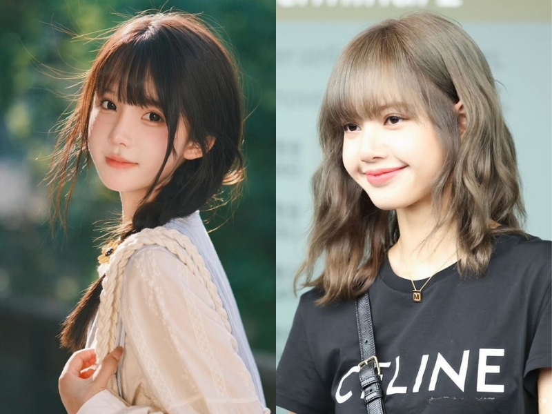 lisa tóc ngắn xoăn