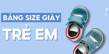 bảng size giày trẻ em