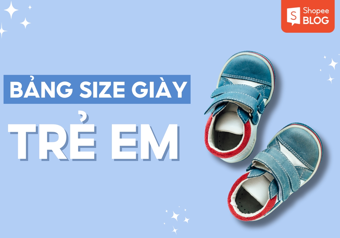 bảng size giày trẻ em