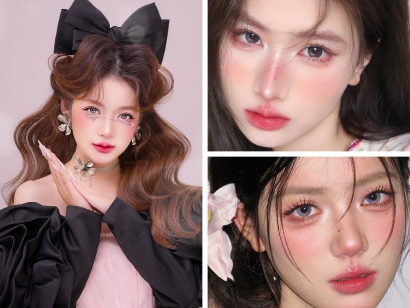 Kiểu makeup tông hồng đỏ