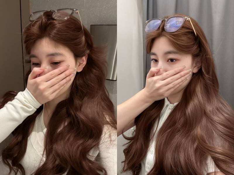 Màu tóc nâu tây chocolate