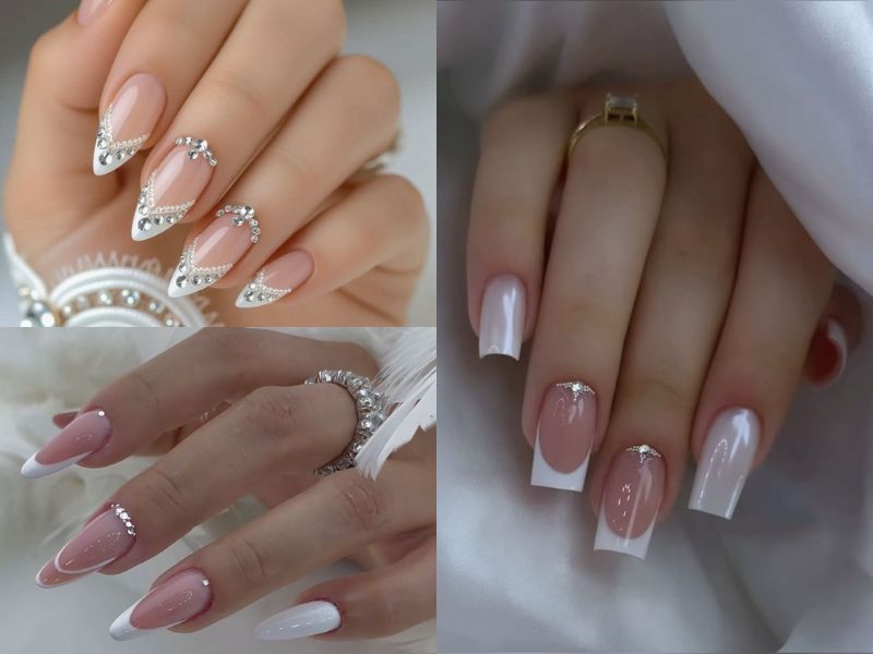 mẫu nail french tip