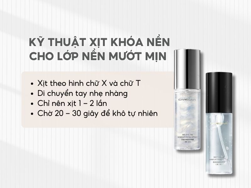 Kỹ thuật xịt khóa nền đúng cách