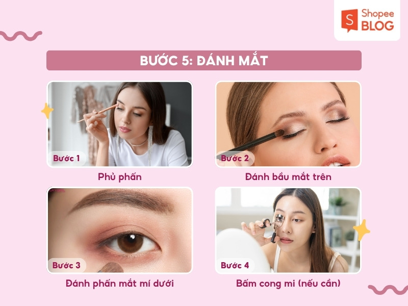 Bước trang điểm mắt