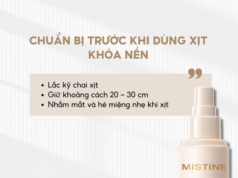 Các bước chuẩn bị trước khi dùng khóa nền