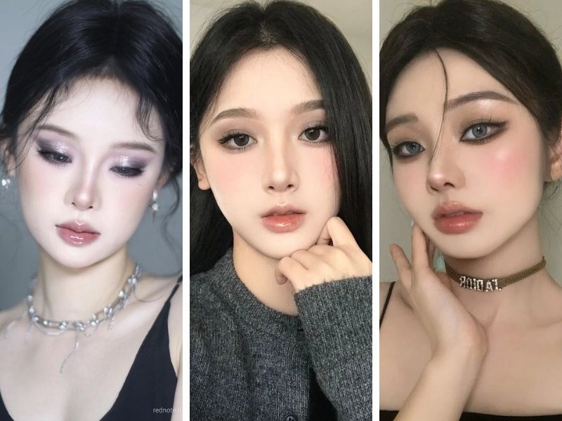 Makeup tone xám khói lạnh cho da tone lạnh