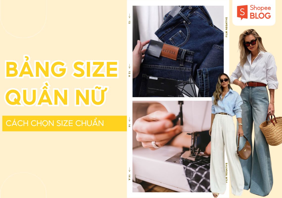 bảng size quần nữ