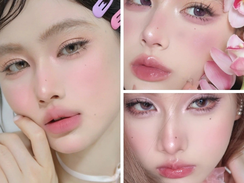 Kiểu makeup tông hồng lạnh