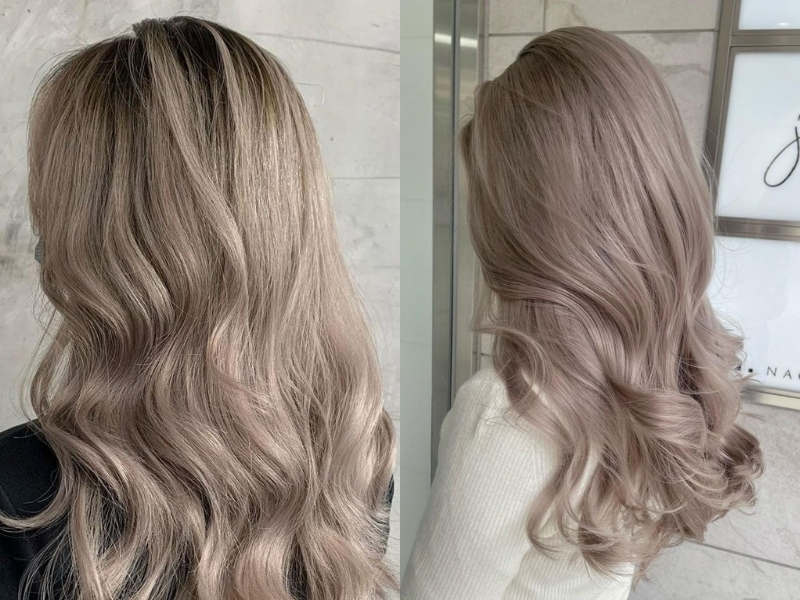 màu nâu trà sữa khói sáng