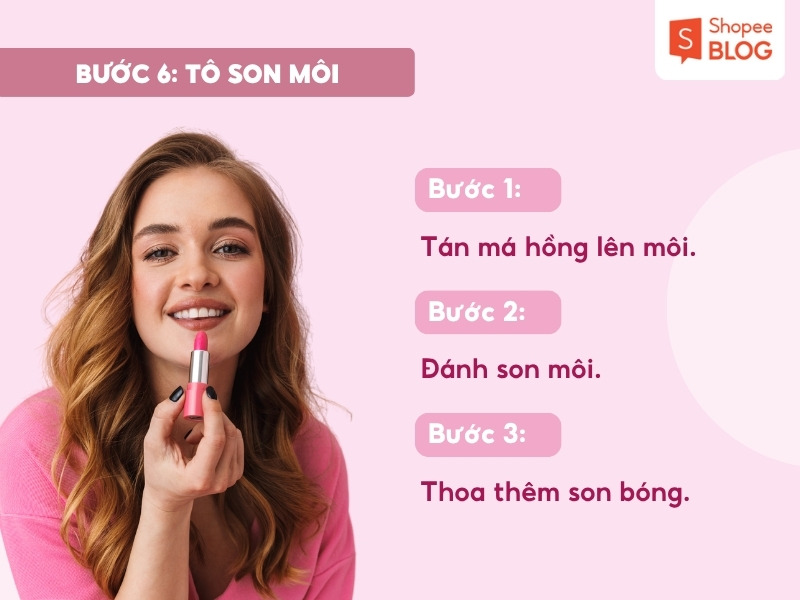 Bước tô son môi