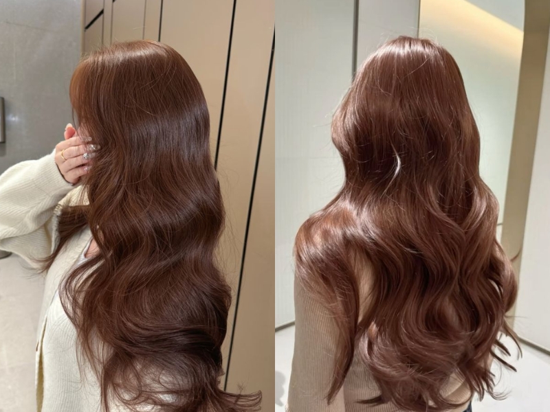 Tóc nhuộm màu chocolate 