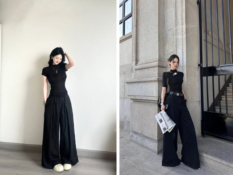 Outfit đen dành cho nữ