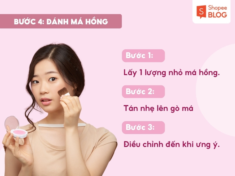 Bước đánh má hồng