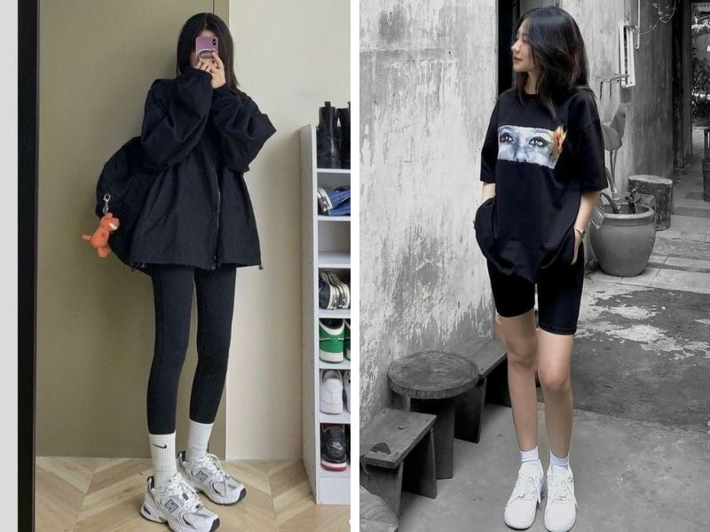 quần legging dài và ngắn