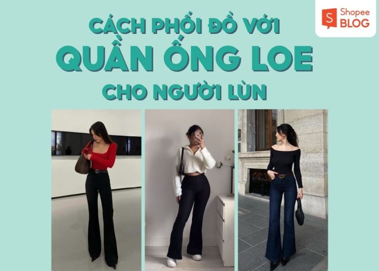 cách phối đồ với quần ống loe cho người lùn