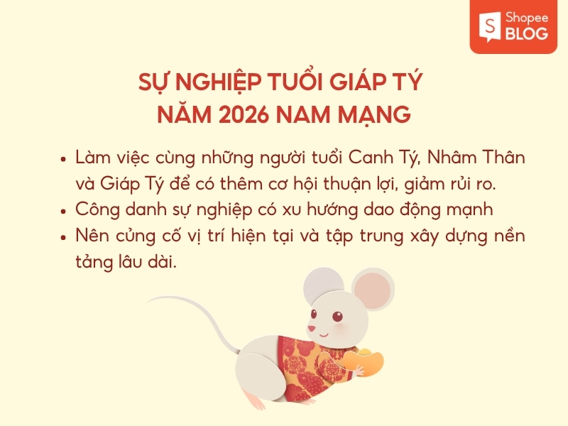 Sự nghiệp tuổi Giáp Tý 1984 nam mạng