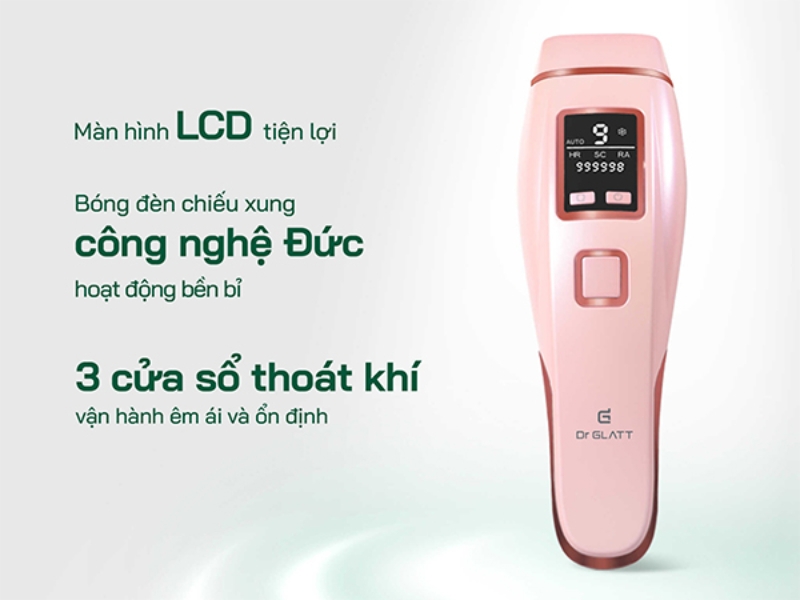 cấu tạo máy triệt lông Dr Glatt