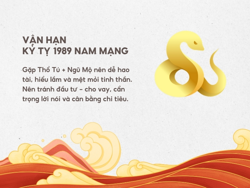 Vận hạn tuổi Kỷ Tỵ nam mạng 1989 năm 2026