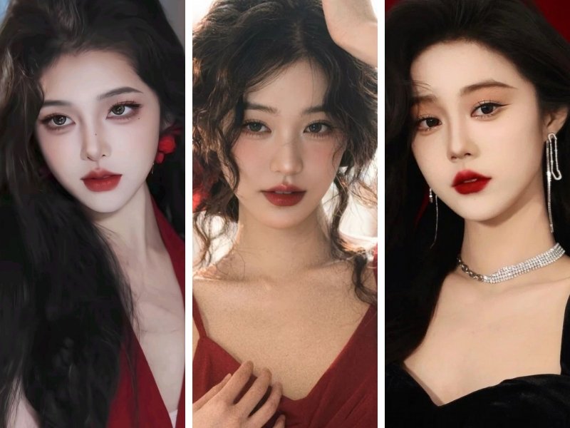 Makeup tone đỏ gạch cho da tone ấm