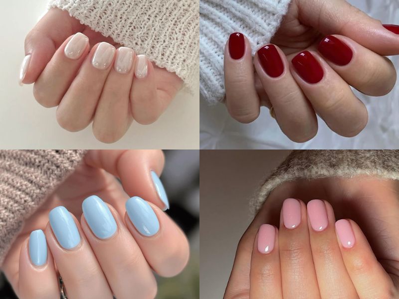 nail hàn quốc sơn thạch trơn