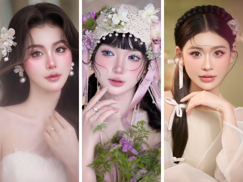 Makeup tone hồng đất cho da ngăm