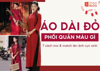 áo dài đỏ phối quần màu gì